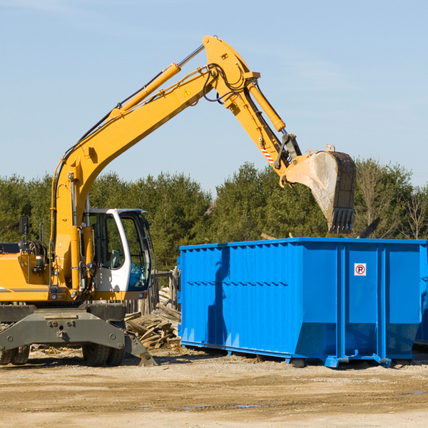 can i choose the location where the residential dumpster will be placed in West Columbia South Carolina